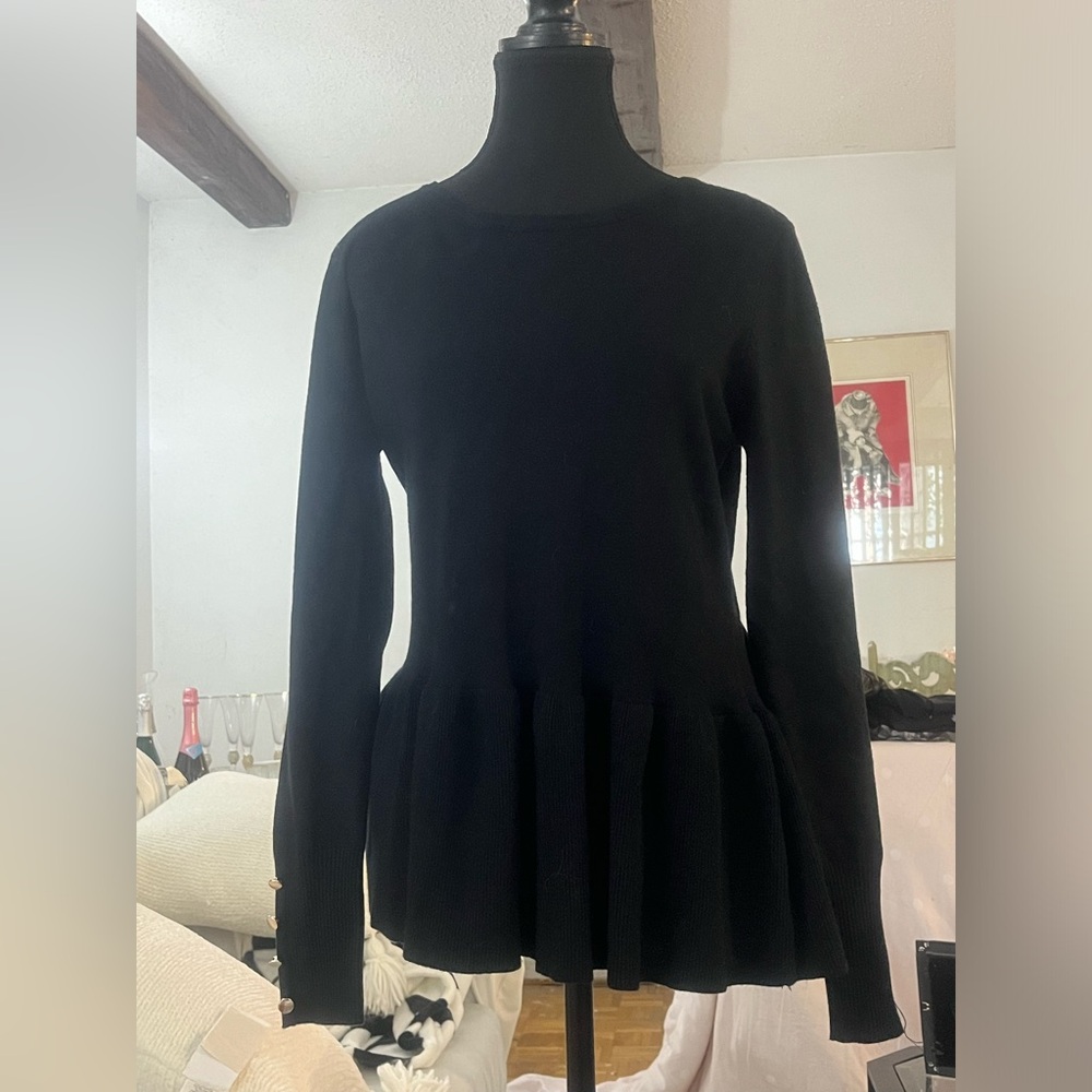 Peblum long sleeve sweater